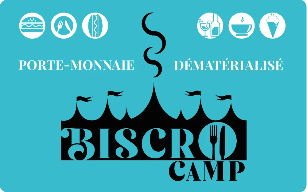 Recto carte Cashless BISCROCAMP — Espace CASHLESS